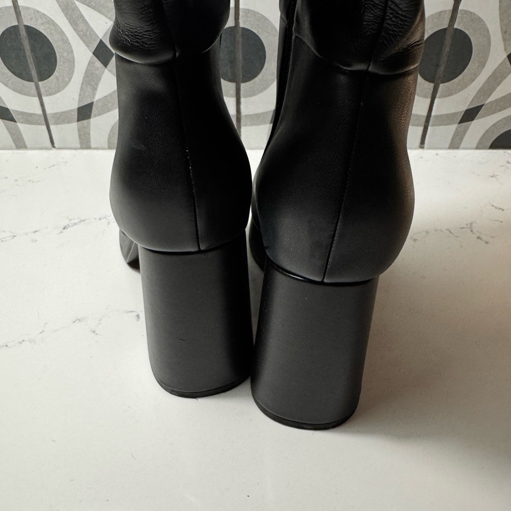 Nine West Black Platform Knee-High Boots – Never Worn - Size 9 - Picture 3 of 12